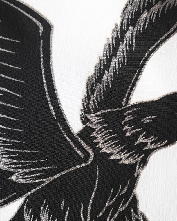 男児｜和装・強い鷹のイラストが描かれた七五三紋付